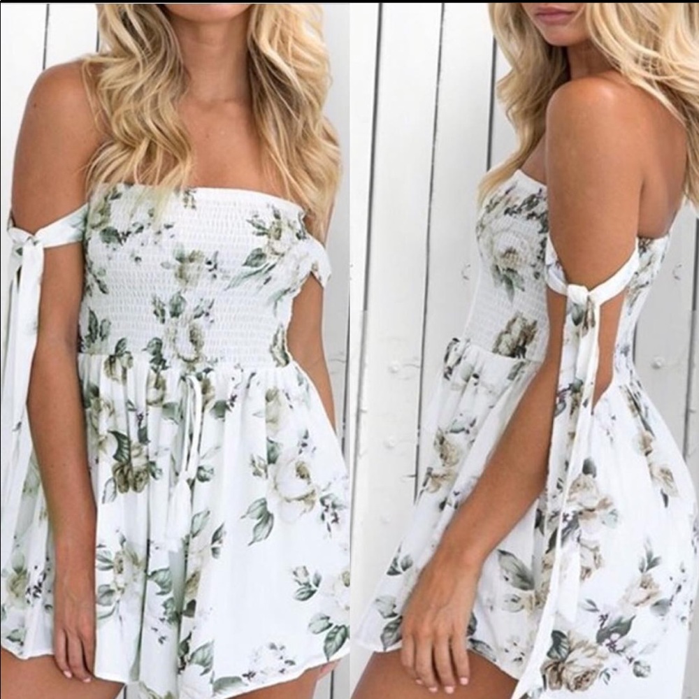 Marcelle Margaux White Romper